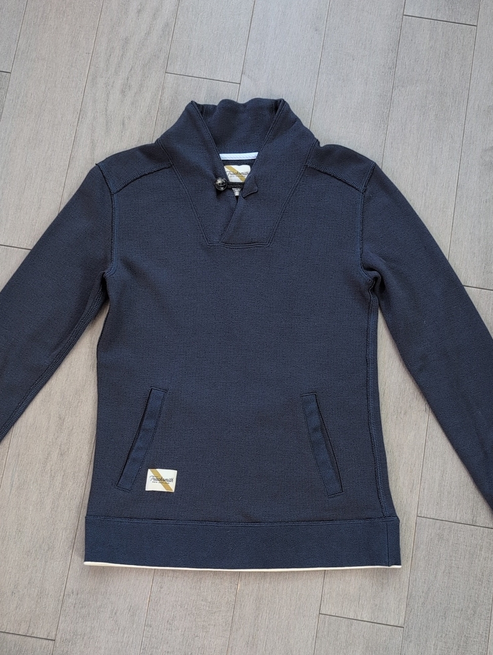 Tracksmith Merino Wool Navy Emil Shawl Size XS